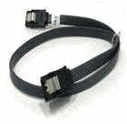 24" Black SATA II Cable w/ Latch.