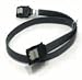 24" Black SATA II Cable w/ Latch.