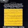 Georg Friedrich H�ndel: The Complete Recorder Sonatas