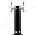 Double Tap Draft Beer Tower 3 Diameter with Black Finish