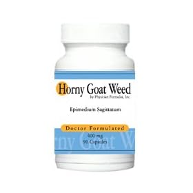 Horny Goat Weed - Male Performance Aphrodisiac for Men Extract - 300 mg, 60 capsules, 20 percent icariin - Endorsed by Dr. Ray Sahelian, Author of Natural Sex Boosters
