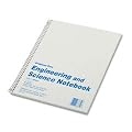 Rediform Engineering and Science Notebook, College Rule, Letter Size, White, 60 Sheets per Pad (33610)