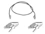 Belkin 3FT Cat6 Gigabit Patch RJ45M/RJ45M Gray Snagless; 2 pack