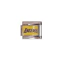 Clearly Charming Los Angeles Lakers LA Text National Basketball Association NBA Italian Charm Fully Licnesed ProCharm