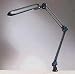 Ledu L359BK Swing arm fluorescent adjustable clamp-on task lamp, 28 reach, black