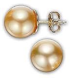 Golden South Sea Cultured Pearl Earrings
