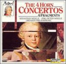cover of Mozart: 4 Horn Concertos; 4 Fragments