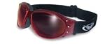 GOGGLES ELIMINATOR RED TITANIUM COATED LENS UV400 EYWEAR