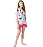 Pure Cotton Moshi Monsters Face Print Shortie Pyjamas