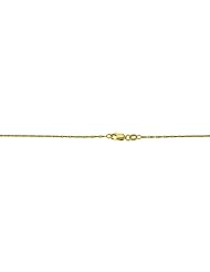 18K Yellow Gold Link 1.5mm Necklace 30 Inch