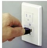 Safe Plate for Electric Outlet - Bulk 25 Pack - White with Single Screw