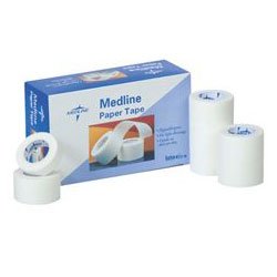 Medline Paper Surgical Tape, 2" x 10 Yards, Opaque White, Six per Box