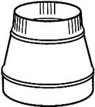 3 Pack of GV1417 6-4 IN. 24GA GALV REDUCER