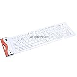 Deluxe Ultra-Slim Flexible Keyboard - White