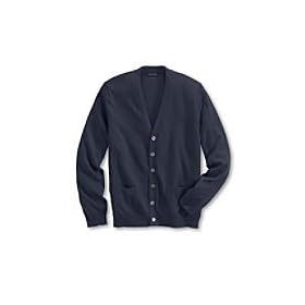 Men's Regular Cotton/Cashmere Button-front Cardigan Sweater
