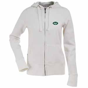 NFL Women's New York Jets Signature Full Zip Hood (White, Small) at Amazon.com