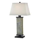 Kenroy Home 21037SL Hanover Table Lamp, Natural Slate