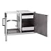 Kitchen & Housewares : Fire Magic Echelon Collection Double Access Louvered Doors with Dual Drawer and Tank Tray - 43930S-1