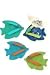 Fish Flip Flop Attachable Coaster Set - 4 Colors