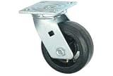 Faultless Swivel Plate Caster 5 Mold-On Rubber Wheel