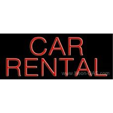 Car Rental Outdoor Neon Sign 13 x 32