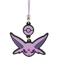 Pokemon Face Swing Strap Rubber Charm Tomy - Espeon