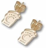 Cincinnati Bearcats 3/8 New C Paw Post Earrings - 10KT Gold Jewelry