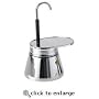 GSI 4 Cup Stainless Steel Mini-Espresso Machine