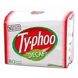 Typhoo Decaf Teabags - 80 Count Boxes - Case of 6