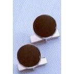 Sterling Silver Onyx Cuff Links