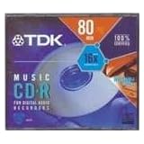 TDK CDR Media 700MB 80 Minute (1-Pack, for audio only) by TDK