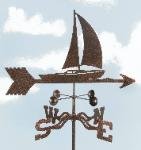 Sailboat Garden Stake Weathervane