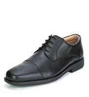 Airflex™ Leather Lace Up Toe Cap Shoes