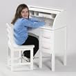 Childrens furniture roll-top desk White - by Guidecraft