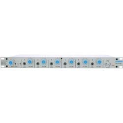 Furman HA-6AB Headphone Amp has 20 Watt/Channel Power Amp, Drives Six Pair of Headphones on Front Panel, HR-2 from Rear Panel, Plus Nearfield Monitors