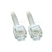 10m ADSL Cable - Premium Quality / Gold Plated Contact Pins / High Speed Internet Broadband / Router or Modem to RJ11 Phone Socket or Microfilter / White