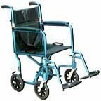 Aluminum Transport Chair 17 Burgundy Green/Designer Fly-Wt