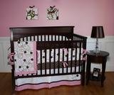 Alli Taylor Bedding Circle Time Pink 6-Piece Crib Bedding Set (Alli-Taylor-Circle-Time-Pink)