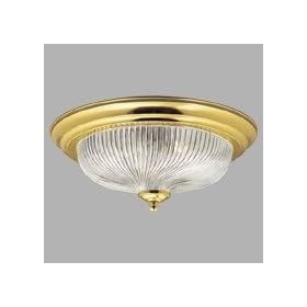 Swirled Glass Three Light Ceiling Fixture by 