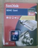 Sandisk 8gb SDHC card in retail packaging
