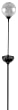 Moonrays 99924 Color Changing Solar Glass Ball Fixture, 1-Pack