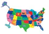 GIANT WONDERFOAM U.S. PUZZLE MAP