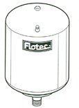 Flotec Horizontal Precharged Water System Tank - 15 Gallon, Model# FP100H