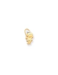 14k & Rhodium Girl with Jump Rope Charm