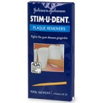 Johnson & Johnson Stim-U-Dent Plaque Removers 4 - 25 each packs (Pack of 10)