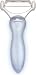 KitchenArt 62100 Gel Grip Horizontal Peeler, Satin Silver/Gray