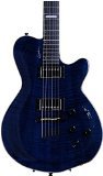 Godin LGX-SA Solid Body 3-Voice Electric Guitar (Trans Blue AA)