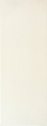 Wellness Saunatuch SCOTT Egeria 75x200 cm, Farbe: creme - weiß Material: 550g/m², 100 % Ägypische Baumwolle