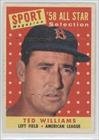 1958 Topps #485 - Ted Williams AS