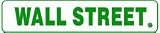 WALL STREET money economy stock sign